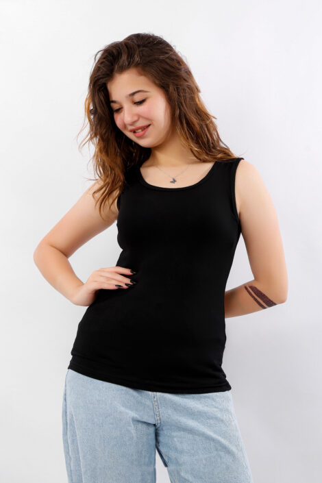 Damtopp i 100 % Ekologisk bomull